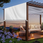 Universal Pergola Replacement Canopy Outdoor Canopy Shade Cover Waterproof Shade Top Cover for Outdoor Patio Porch Backyard(12 x 10 ft,Beige)