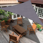 SUNLAX Custom Size 10'x18'x20.6' Dark Grey (Gray) Sun Shade Sail Right Triangle UV Block Sunshade for Backyard Yard Deck Patio Garden Outdoor Facility (Customized)