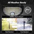 AloftSun Solar Motion Sensor Outdoor Lights,Waterproof Motion Sensor Spot Lights- 30 LED/3 Modes Solar Powered Spotlights,Landscape Lighting for Yard and Garden, Warm White,6 Pack
