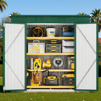 Bealife 6' x 4' Outdoor Storage Shed Clearance, Metal Outdoor Storage Cabinet - Image 2