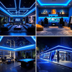 AC 110V COB LED Strip Lights Outdoor Waterproof 65.6ft, Blue Super Bright 200W LED Rope Light, IP65 Flexible Cuttable, for Bedroom Garden Commercial House Gaming Room Decor