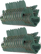 Plant Clips 40 Piece Green Gentle Gardening Plant & Flower Lever Loop Gripper Clips, Tool for Supporting or Straightening Plant Stems, Stalks, and Vines, Garden Clips, by RamPro