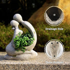 Unique Planters for Indoor Outdoor Plants Head Face Planter Pot Large Succulent Planters Flower Vase with Drainage Hole Around You