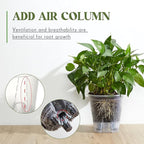 Self Watering Pots for Indoor Plants with Deep Reservoir and High Drainage Holes for Outdoor Plants and Flowers, Bare Root Planter(4.72'', 5.91'', 7.09'',Clear,3 Pcs)