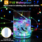 66Ft LED Rope Lights Outdoor, 18 Colors Changing String Lights Plug in with Remotes, Waterproof 200 LEDs Multicolor Fairy Light, RGB Christmas Rope Lighting for Bedroom Garden Halloween Decor