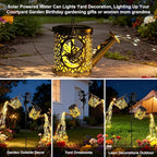 LOVERUIS Solar Watering Can Light - Solar Garden Light with 8 Color Changing Modes, IP65 Waterproof, Perfect Garden Decor for Outside, Patio, Wedding & Lawn Gift for Women, Mom, Grandma