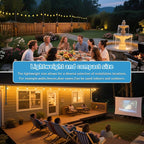 AILBTON 4 Pack Suspension Outdoor String Light Poles for Outside String Lights Hanging,with Clip and Holder,Light Post Mounting Stand for Patio Fence Wall Garden Backyard Deck