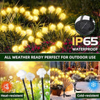 Solar Lights Outdoor 4 Pack 32 LED Solar Cloud Swaying Lights Garden Waterproof Outdoor Decor for Yard Patio & Pathway