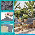 Cushion Covers, 14 Pack Grey Jacquard Check Stretch Sofa Slipcovers