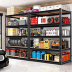 72" H Storage Shelves,Storage Shelves Heavy Duty,2400LBS Metal Shelving Units,Adjustable Garage Shelving Heavy Duty for Garage Storage,Warehouse,16"x35.5"x72",2 Pack