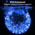 100Ft 720 LED Rope Lights Outdoor Waterproof with Remote, 8 Modes and 4 Brightness Blue Rope Lights for Outside, Garden, Patio, Pool, Bedroom, Party, Indoor Outdoor Decoration (Blue)
