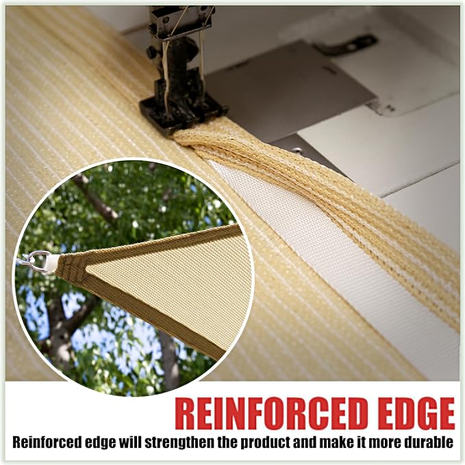 ColourTree 10' x 13' Red Rectangle CTAPS16 Sun Shade Sail Canopy Mesh Fabric UV Block UPF50 - Commercial Heavy Duty - 190 GSM - 3 Years Warranty