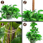 48 Inch Moss Pole, Bendable Moss Pole for Plants Monstera, Tall Moss Poles for Climbing Plants Indoor, Large Moss Pole Support, Garden Trellis Plant Stick Stakes for Potted Plants, Pothos