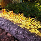 Butterfly Flower Birthday Gifts for Women, Solar Lanterns Outdoor Waterproof, Garden Decor Metal Hanging Decorative Solar Lights for Patio Yard Backyard Porch, Gardening Gifts for Women Mom Grandma