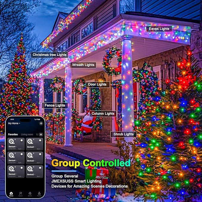 String Lights 800 LED RGB, 264 ft, Indoor and Outdoor Use