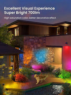 Color Changing Solar Spot Lights Outdoor, 9 Lighting Modes Colored Solar Lights Outdoor RGB, Color Light Waterproof IP65, Landscape Spotlights for Halloween Christmas Decorations
