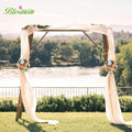 Artificial Flower Balls, Peach Fuzz & White Silk Roses, 9.5 in