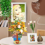 Abstract Face Planters Pots Head,Unique Head Planter for Indoor Plants,Funny Face Flower Pot,Colorful Plant Pots for Outdoor Garden Decor and Home Art Decoration(Eclectic)