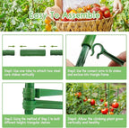 Riare 2 Pack 5.2 FT Tomato Cages for Garden- 63inches Heavy Duty Garden Stakes, Adjustable Tall Tomato Plant Support Tomato Trellis Cage for Pots, Raised Garden Bed, Climbing Vegetables Plants Flowers