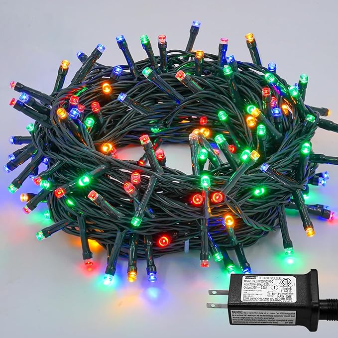 String Lights 200 LED 66ft Multicolor Outdoor Waterproof
