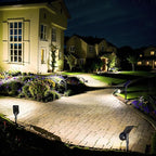 ROSHWEY Solar Outdoor Lights, Waterproof Solar Yard Lights 600LM Spot Light Outdoor for Tree Pathway Walkway Driveway Patio (Cool White, 4Pack)