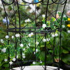 Trellis Obelisk Plant Support, Black Iron, 18.5 x 22.9 Inch