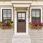 Railing Planter Window Box Deck Balcony Rail Planter 24 Inch for Porch Fence Patio Outdoor 4 Pack