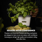 Planters Herb Keeper with Flip Lid, White Alloy Steel, 10 Fl Oz