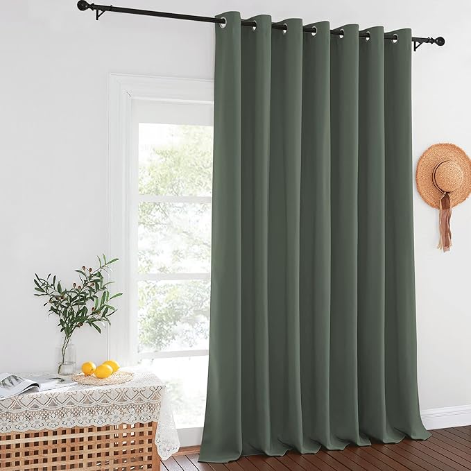 Room Darkening Curtain for Sliding Glass Door – W100 x L120, 1 Piece