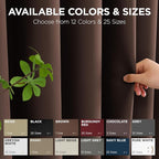 Joydeco Blackout Patio Sliding Door Curtains 96 Inches Long, Grommet Privacy Room Divider Curtains, Extra Wide Thermal Blackout Drapes for Bedroom Living Room (Chocolate, 70Wx96L, 1 Panel)