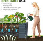 6x2x2ft Raised Garden Bed - Galvanized Deep Root Planter Boxes Outdoor with Wing Nuts and Safety Edges for Gardening Vegetables, Flowers, Herbs, Succulents - Gray
