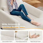 Chaise Lounge Chair Indoor with Adjustable Backrest, Upholstered Mid-Century Reading Chair, Oversized Accent Armchair for Living Room & Bedroom, Comfy Single Sofa Chair, Modern Living Room Chair