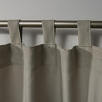 Exclusive Home Cabana Solid Indoor/Outdoor Light Filtering Hook-and-Loop Tab Top Curtain Panel, 54"x84", Taupe, Set of 2