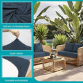 Patio Cushion Covers, 12 Pack Stretch Microfiber, Gray Blue