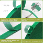 SumDirect Plant Tape 100 ft Plant Ties for Climbing Plants Garden Twist Ties Plants Adjustable Green Garden Tape for Plants, Flowers, Vines and Tree (100 ft x 1/2 in)