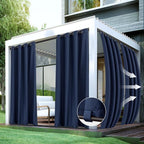 HolidayIdeas Gazebo Curtains Outdoor Waterproof 4 Panels 54x84 Inch-Windproof by HolidayIdeas
