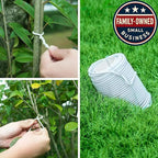 Decoroca Soft Plant Ties for Support - 65.6' Reusable Waterproof Plant Wire, Garden Twist, Office Organization and Decoration Binding（2pcs/White）