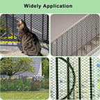 Garden Netting Roll, Black Plastic Wire Mesh, 15.7 x 10 ft, 20 Zip Ties