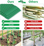 Lezmarket 80 Pack Garden Stakes(16" Each), Plant Support Stakes, DIY 4ft 5ft 6ft 7ft Sturdy Fiberglass Plant Sticks Support Garden Trellis for Growing Climbing Tomato Vegetables Flowers