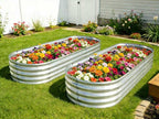 6 ft x 2 ft Raised Garden Bed Metal Elevated Planter for Vegetable Flower Herb (2pk)