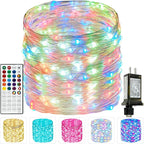 66Ft 200 LED RGB Color Changing Christmas Fairy Lights Plug in, Waterproof String Lights with Remote for Outdoor & Indoor, 24 Colors Twinkle Lights with Timer for Girl's Room Christmas Decorations