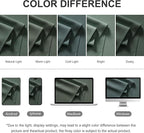 RYB HOME Extra Wide Outdoor Curtains for Patio Waterproof Heavy Duty Thermal Insulated in Summer Full Coverage Privacy for Porch, Gazebo & Pergola, W100 x L84, Dark Green, 1 Panel