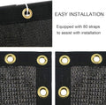 Garden Privacy Screen Mesh, Black HDPE, 6 ft x 100 ft Roll