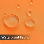 SpaceDresser Waterproof Outdoor Sheer Curtains for Patio - 2 Panels Rod Pocket Indoor Voile Sheer Curtain for Living Room,100W x 84L inch, Orange