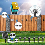 MEIHUA Solar Spot Lights Outdoor, 6 in 1 Solar Landscape Spotlights 2700K Warm White, 3 Lighting Modes & 3 Brightness, IP66 Waterproof Spotlights Outdoor Garden for Pathway Driveway Yard Tree