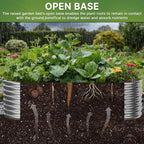 2 PCS Tall 6x3ft Galvanized Raised Garden Bed Outdoor, Metal Garden Bed for Vegetables, Above Ground Garden Box for Flower, Steel Raised Beds for Gardening
