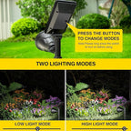 ROSHWEY Solar Outdoor Lights, Waterproof Solar Yard Lights 600LM Spot Light Outdoor for Tree Pathway Walkway Driveway Patio (Cool White, 4Pack)