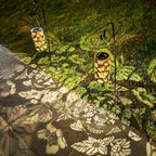 Butterfly Flower Birthday Gifts for Women, Solar Lanterns Outdoor Waterproof, Garden Decor Metal Hanging Decorative Solar Lights for Patio Yard Backyard Porch, Gardening Gifts for Women Mom Grandma