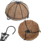 Metal Hanging Planters Basket Set of 3 Hanging Flower Pots 12 Inch Chain Round Wire Plant Holder with Coco Coir Liner Garden Watering Hanging Baskets for Patio Garden Outdoor1