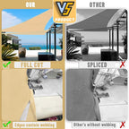 LOVE STORY Custom Size 5'x7'x8.6' Sand Sun Shade Sail Right Triangle Sunhsade Fabric Awning Canopy for Patio Backyard Carport Pergola (Customized)